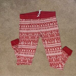 Little Sleepies Red and White Pajama Pants